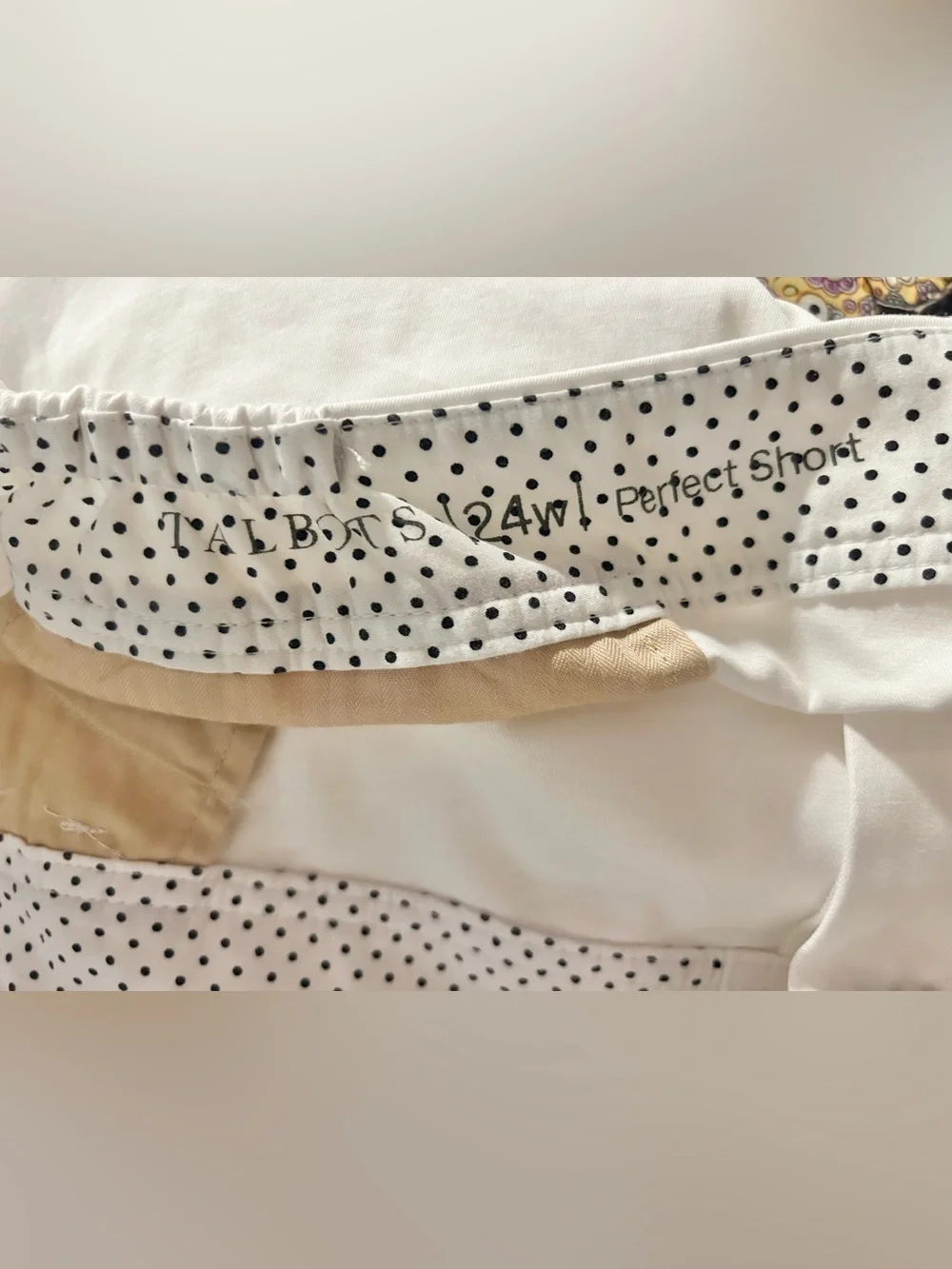 Talbots Perfect Shorts Cotton White Pockets Womens Plus 24W